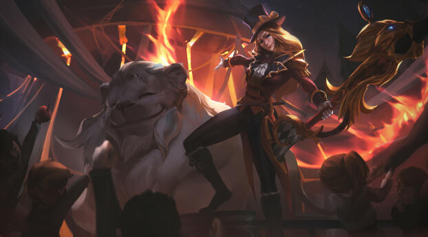 League Of Legends Lion Tamer Caitlyn HD Wallpaper