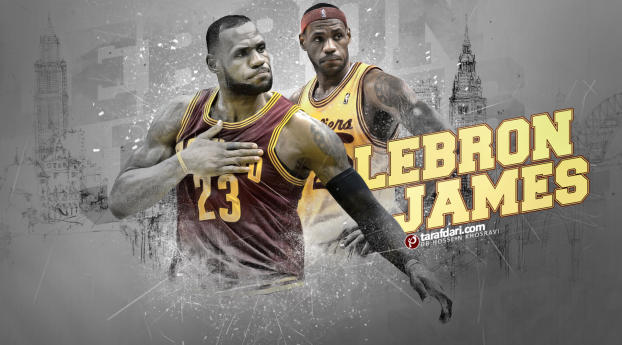 LeBron James Cleveland Cavaliers NBA Wallpaper 360x480 Resolution