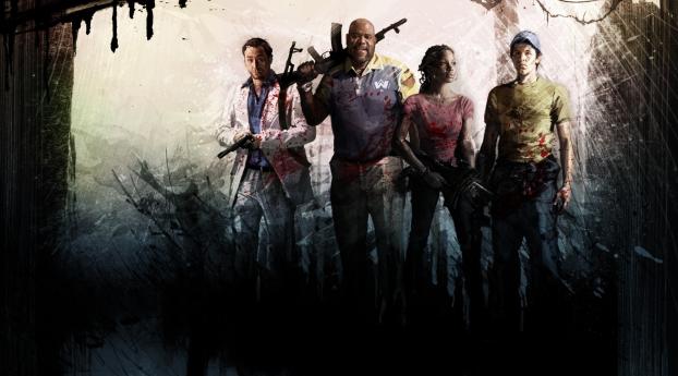 left 4 dead, characters, faces Wallpaper 3840x2160 Resolution