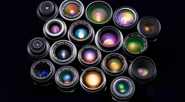 lenses, light, black Wallpaper 320x320 Resolution