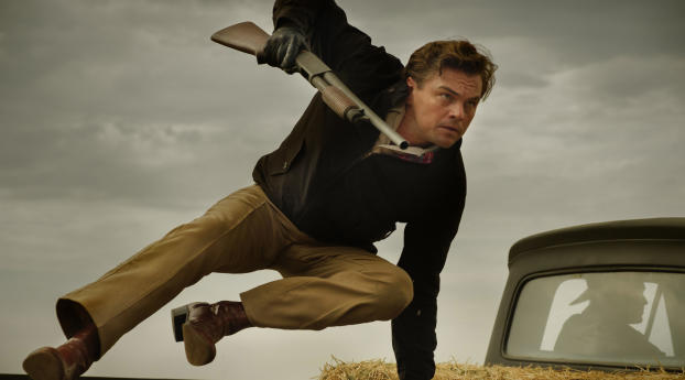 Leonardo DiCaprio in Once Upon a Time in Hollywood Movie Wallpaper 1440x2561 Resolution