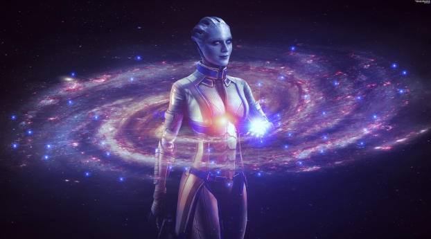 Liara Mass Effect Wallpaper 1080x2160 Resolution
