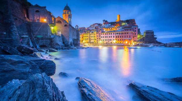 Liguria Vernazza Italy Wallpaper 1080x1920 Resolution