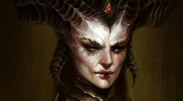 Lilith Digital Diablo 4 Gaming Art Wallpaper 4080x1080 Resolution