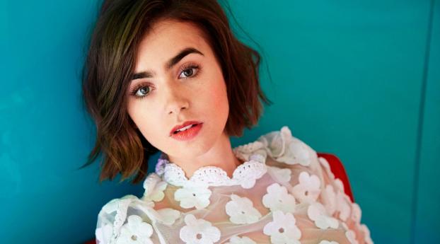 lily collins, brunette, face Wallpaper 720x1520 Resolution