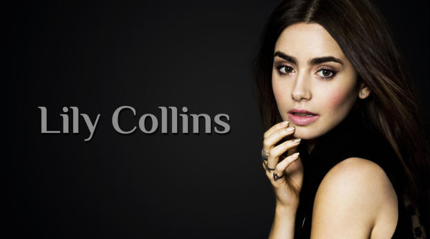 Lily Collins Poster Pic Wallpaper 1920x1080 Resolution