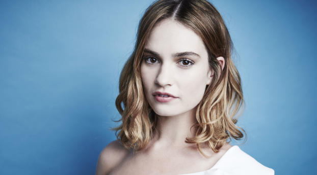 Lily James 2017 Wallpaper 768x1024 Resolution
