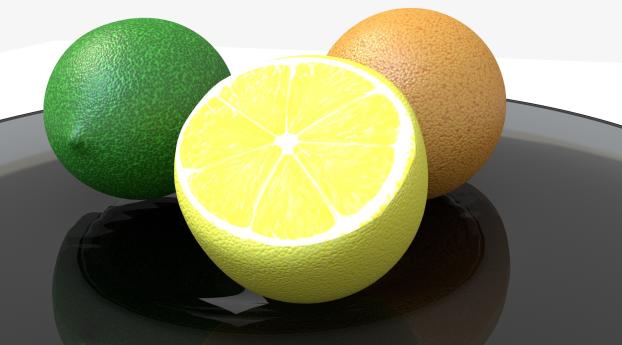 lime, lemon, orange Wallpaper