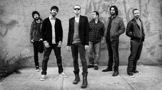 Linkin Park Black and White wallpapers Wallpaper 1125x2436 Resolution