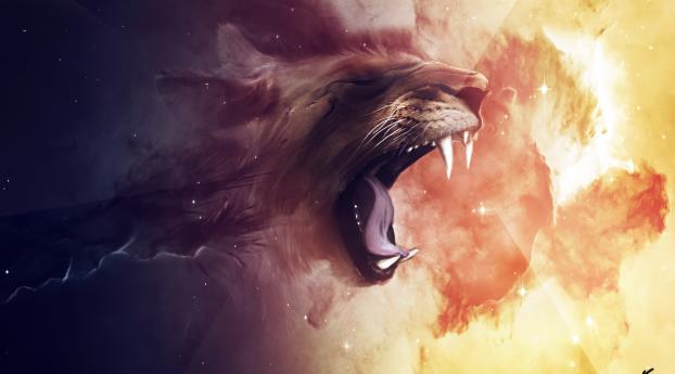 Lion Nebula Wallpaper 1080x2220 Resolution