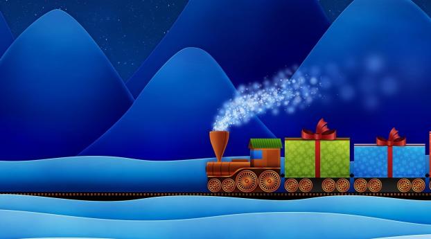 locomotive, rail, gifts Wallpaper