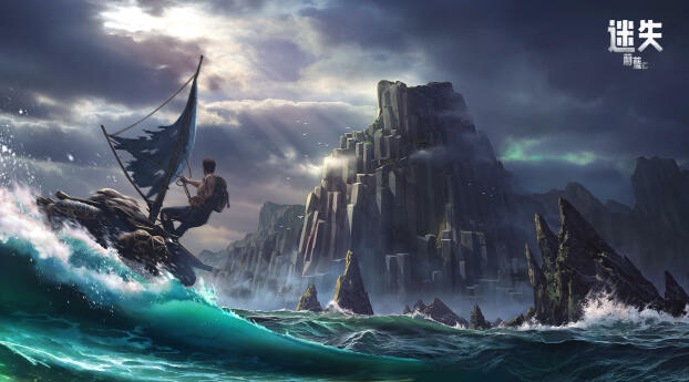 Lost In Blue HD Gaming Wallpaper 480x854 Resolution
