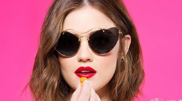 lucy hale, actress, face Wallpaper 640x1136 Resolution