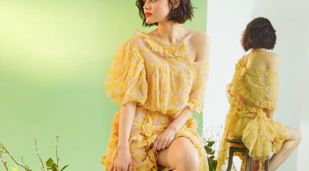 Lucy Hale in Bustle Magazine Photoshoot Wallpaper 600x1024 Resolution