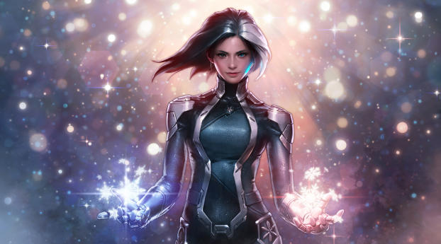 Luna Snow In Marvel Future Fight Wallpaper 1080x2270 Resolution