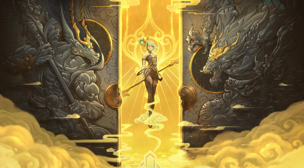 Lux From League Of Legends Wallpaper 480x960 Resolution