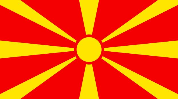 Macedonia Flag Wallpaper 4096x2160 Resolution
