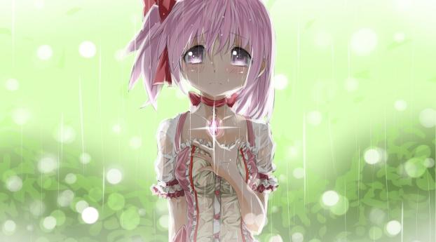 madoka, girl, anime Wallpaper 640x960 Resolution