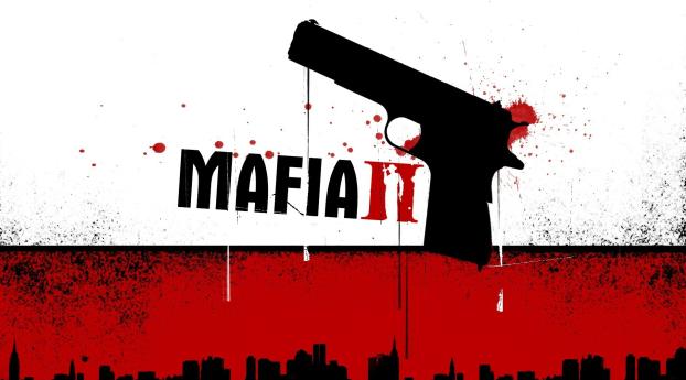 mafia 2, pistol, blood Wallpaper