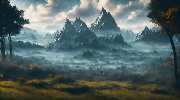 Magic Landscape HD Elden Ring Dark Arts Wallpaper 1080x1080 Resolution