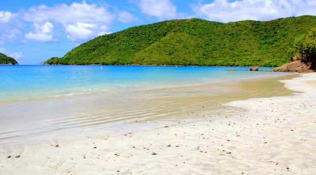 maho beach, island of saint martin caribbean Wallpaper