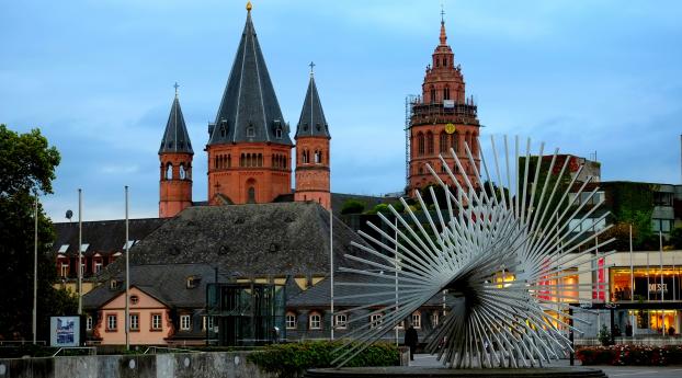 mainz, germany, mainz cathedral Wallpaper 1080x2160 Resolution