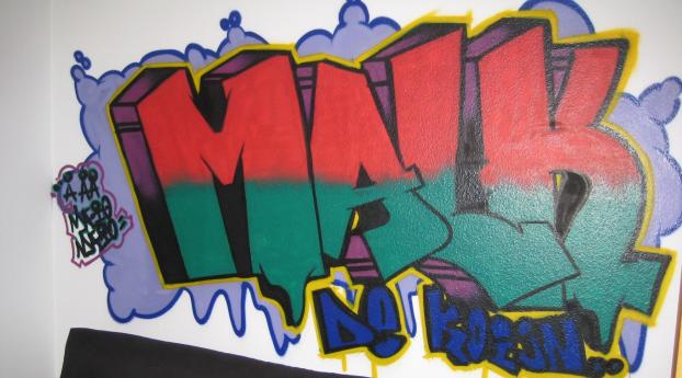 malk de koijn, graffiti, picture Wallpaper 1280x800 Resolution