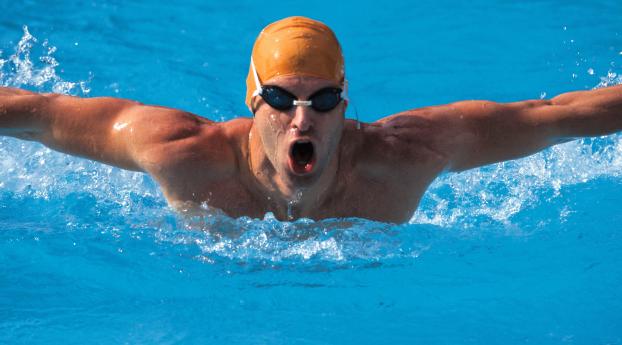 man, swimmer, movement Wallpaper 2048x2048 Resolution