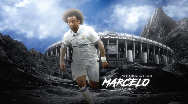 Marcelo Vieira Art Real Madrid Wallpaper 480x960 Resolution
