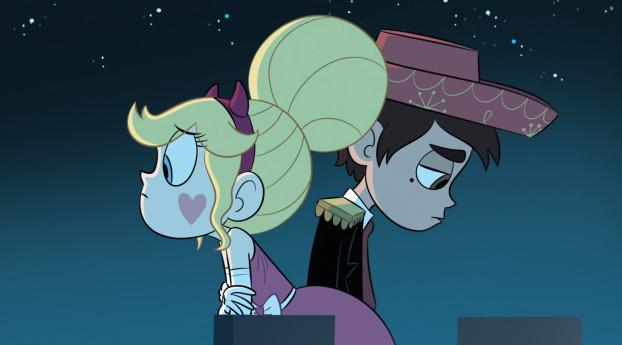 Marco Diaz And Star Butterfly In Star vs. the Forces of Evil Wallpaper 480x800 Resolution