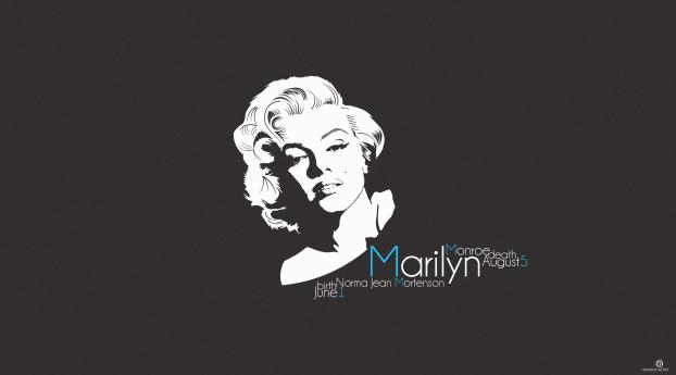 marilyn monroe, portrait, singer Wallpaper