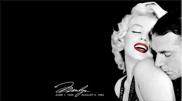 Marilyn Monroe Romance Images Wallpaper 2450x1440 Resolution