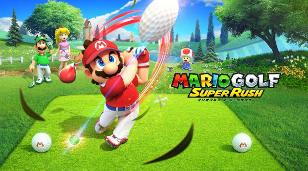 Mario Golf Super Rush HD Wallpaper 2160x384 Resolution