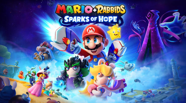 Mario plus Rabbids Game Wallpaper 1280x1024 Resolution