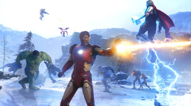 Marvel Avengers War Table Wallpaper