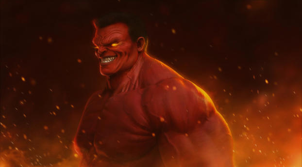 1080x1920 Marvel Red Hulk Art 4K Iphone 7, 6s, 6 Plus and Pixel XL ,One  Plus 3, 3t, 5 Wallpaper, HD Superheroes 4K Wallpapers, Images, Photos and  Background - Wallpapers Den