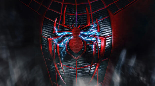 Marvel's Spider-Man 2 5K Gaming Logo Wallpaper