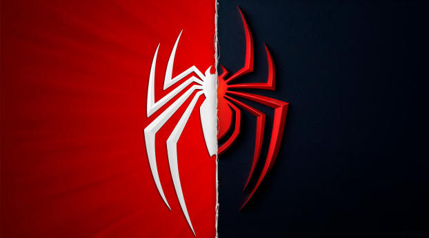 Marvel's Spider-Man Miles Morales Logo Wallpaper 2560x1024 Resolution
