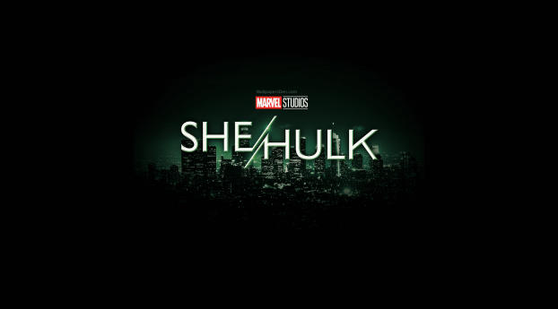 Marvel She Hulk Logo Wallpaper 320x480 Resolution