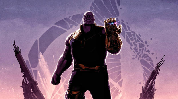 Marvel Thanos Wallpaper 2048x1152 Resolution