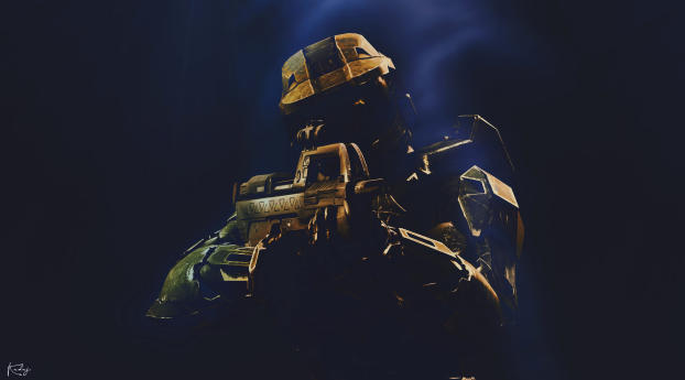 Master Chief Halo Photography Wallpaper 1440x3160 Resolution