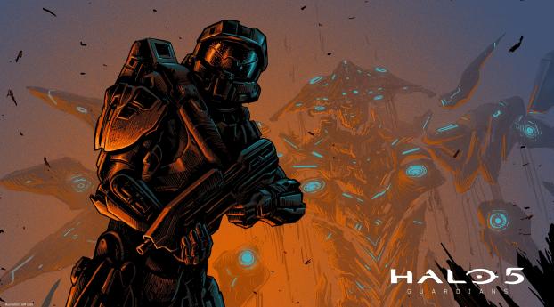 Master Chief In Halo Wallpaper 320x568 Resolution