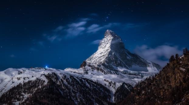 Matterhorn HD Mountain Alps Wallpaper 320x480 Resolution