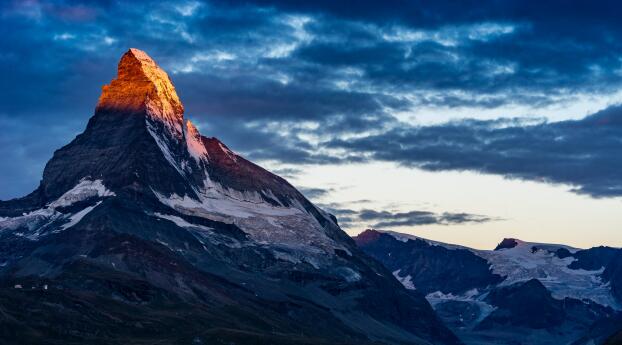 Matterhorn the Mountain of Mountains 5K Switzerland Wallpaper 1080x2520 Resolution