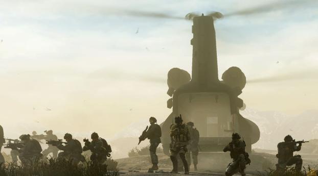 medal of honor in 2010, soldiers, helicopters Wallpaper 2560x1080 Resolution