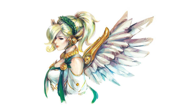 Mercy Angel Overwatch Wallpaper 750x1334 Resolution