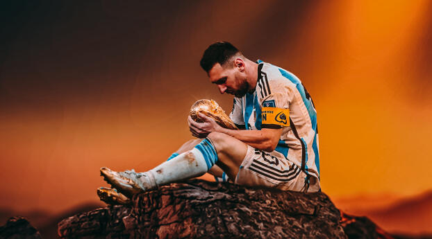 Messi With FIFA World Cup 2022 Wallpaper HD Sports 4K Wallpapers 