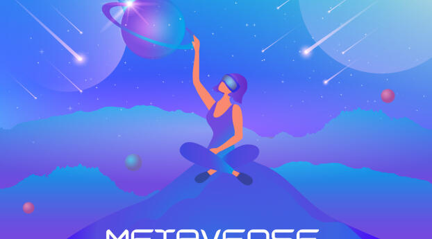 Metaverse NFT Universe Wallpaper 700x1600 Resolution