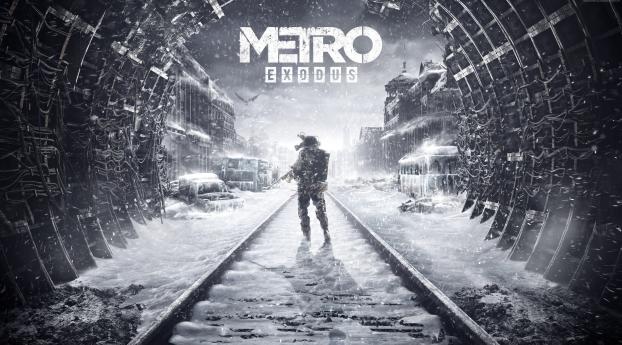 Metro Exodus Game Poster Wallpaper 2048x1152 Resolution