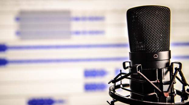 microphone, studio, recording Wallpaper 1242x2688 Resolution